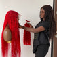 Bohemian Knotless - TARA RED (100% Human Hair)