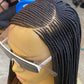 Cornrow Braid Wig (13x4 Lace Frontal) - C cut