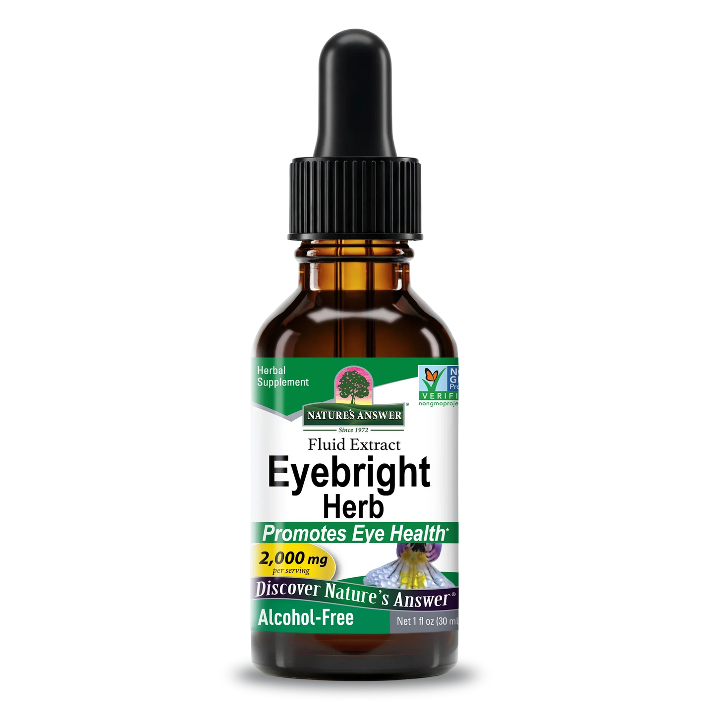 Nature's Answer Eyebright Herb Alcohol-Free, 1 Fl Oz