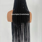 Shade Knotless Braid Wig, Swiss Full Lace, Color 1B (Ready To Ship)