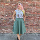 Charlotte Skirt in Sage - Plus Sizes only