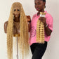 Bohemian Knotless -TARA BLONDE (100% Human hair curls)
