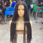 Cornrow Braid Wig "6 by 2 Closure Lace" Midback Length (Thelma)