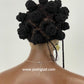 Bantu Knot Wig With Dropping Beads "Swiss Full Lace" Malaika