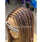 Shade Knotless Braid Wig, Full Lace, Color mix, Waist Length, Glueless