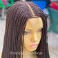 Cornrow Braid Wig "6 by 2 Closure Lace" Midback Length (Thelma)