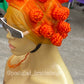 Bantu Knots Wig "Swiss Full Lace" Bright Orange Color - Tinashae