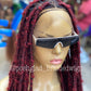 Destress Faux Locs - Wine Color Fire Red Ombré - Rosemary
