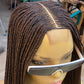 Cornrow Braid Wig "6 by 2 Closure Lace" Midback Length (Thelma)