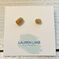 Kara Wire Wrapped Natural Stone Stud Earrings