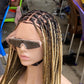 Knotless Braid Wig (Full Lace Custom Color) Glueless, Scalp-Looking
