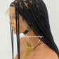 Shade Knotless Braid Wig, Swiss Full Lace, Color 1B (Ready To Ship)