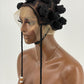 Bantu Knot Wig With Dropping Beads "Swiss Full Lace" Malaika