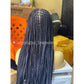 Knotless Braid Wig, Swiss Full Lace, Color 1, Glueless, Small Knots - Patsy