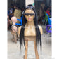 Large Jumbo Knotless Braid Wig "Swiss Full Lace" (Anita)