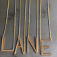 Large Letter / Initial Necklace in Gold