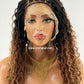 Faux Locs Wig, Full Lace, Color 1B30, Bra strap Length - Ready To Ship