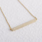 Latitude Bar Pendant Necklace