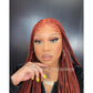 Knotless Braid Wig, HD Full Lace, color 350, Waist Length, Glueless - Gina