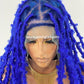 Distressed Butterfly Faux Locs Wig - Tessy