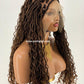 Distressed Locs Wig, Color 1B/27/30, Swiss Full Lace, Midback Length - Ready To Ship