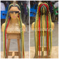 Pop Smoke Wig "Swiss Full Lace" Mixed Colors