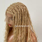 Bohemian Knotless Braid Wig "HD Full Lace" Blondy