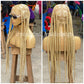 Knotless Braid Wig - Large Plaits  Bright Blonde - Taylor
