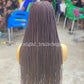 Cornrow Braid Wig "6 by 2 Closure Lace" Midback Length (Thelma)