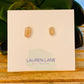 Kara Wire Wrapped Natural Stone Stud Earrings