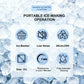 Portable Countertop Ice Maker Machine – Fast Ice Making, 2 Ice Sizes