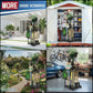 Heavy-Duty Garden Tool Organizer Rack for Garage & Yard