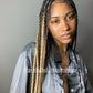 Knotless Braid Wig (Full Lace Custom Color) Glueless, Scalp-Looking