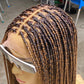 Shade Knotless Braid Wig, Full Lace, Color mix, Waist Length, Glueless