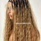 BOHEMIAN KNOTLESS BRAID WIG, FULL LACE, WAIST, VIP LUX COLOR