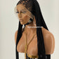 Cornrow Braid Wig "13 by 4 Lace Frontal" Wig Val