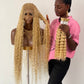Bohemian Knotless -TARA BLONDE (100% Human hair curls)