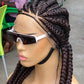 Cornrow Braid Wig - Feed In Braid Color 1B - Bolu