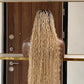 Bohemian Knotless Braid Wig, HD Full Lace, Ankle Length, Blonde, Black Root