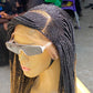 Cornrow Braid Wig - (13x4 Lace Frontal Multi color) - Wanita