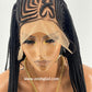 Cornrow Braid Wig "13 by 4 Lace Frontal" Wig Val