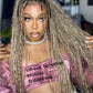 BOHEMIAN KNOTLESS BRAID WIG, FULL LACE, WAIST, VIP LUX COLOR
