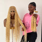 Bohemian Knotless -TARA BLONDE (100% Human hair curls)
