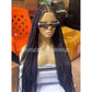 Knotless Braid Wig, Swiss Full Lace, Color 1, Glueless, Small Knots - Patsy