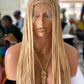 Shade Knotless In Premium Blond, Human Hair Swiss Full Lace, Tailbone, Glueless