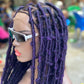Destress Locs - Full Lace Purple Color - Makeba
