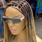 Scalp-looking Knotless Braid Wig, Full Lace, color 22