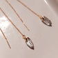 Faceted quartz suncatcher threader earrings by Terra Luna Sol