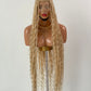 Bohemian Knotless Braid Wig "HD Full Lace" Blondy