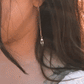 Faceted quartz suncatcher threader earrings by Terra Luna Sol